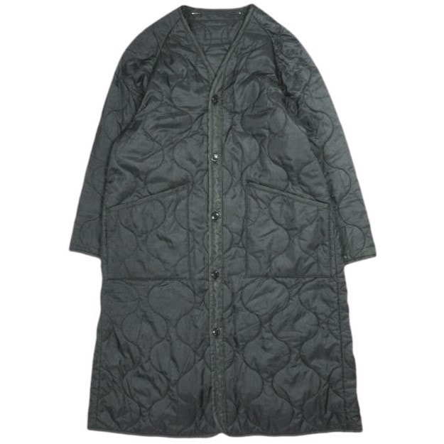 HYKE ハイク 20AW 日本製 QUILTED LINER COAT キルティングライナーコート 202-17242 1 BLACK ミリタリー アウター g23922
