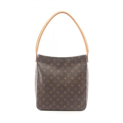 ルイ・ヴィトン LOUIS VUITTON ルーピングGM モノグラム ショルダーバッグ バッグ PVCコーティングキャンバス レザー レディース ブラウン系 M51145 【中古】