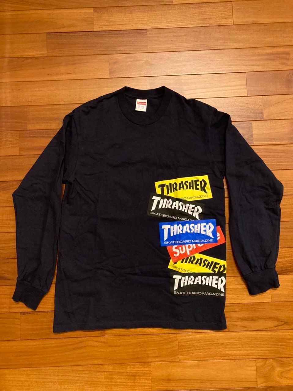 Supreme / Thrasher® Multi Logo L/S Tee "Navy"