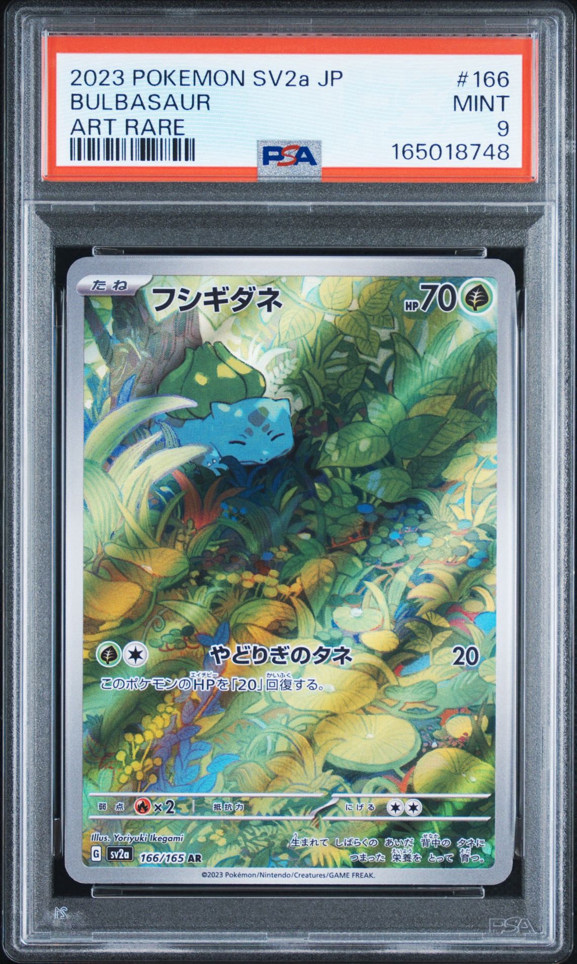 フシギダネ AR[SV2a 166/165](強化拡張パック「ポケモンカード151