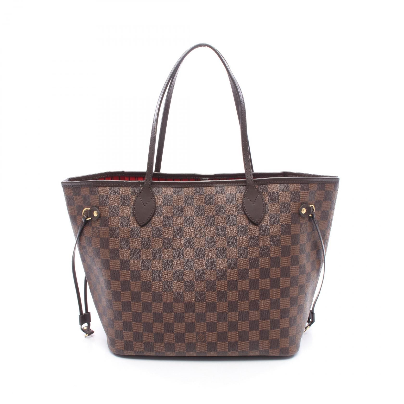 ルイ・ヴィトン LOUIS VUITTON ネヴァーフルMM ダミエエベヌ スリーズ トートバッグ バッグ PVCコーティングキャンバス レザー レディース ブラウン系 N41358 【中古】