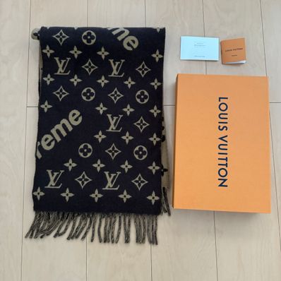 Louis Vuitton x Supreme Monogram Scarf "Brown"