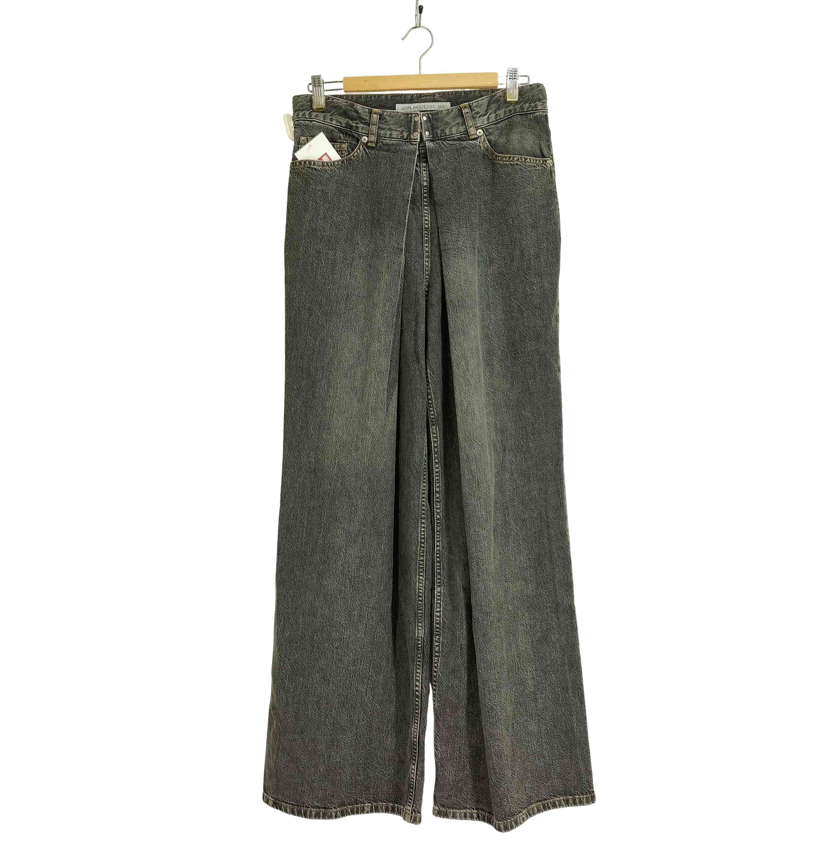 WASHED DENIM WIDE PANTS【1142349128553】