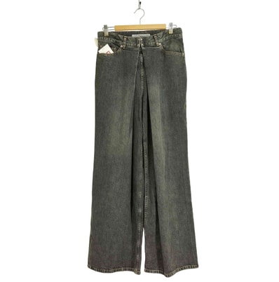 WASHED DENIM WIDE PANTS【1142349128553】