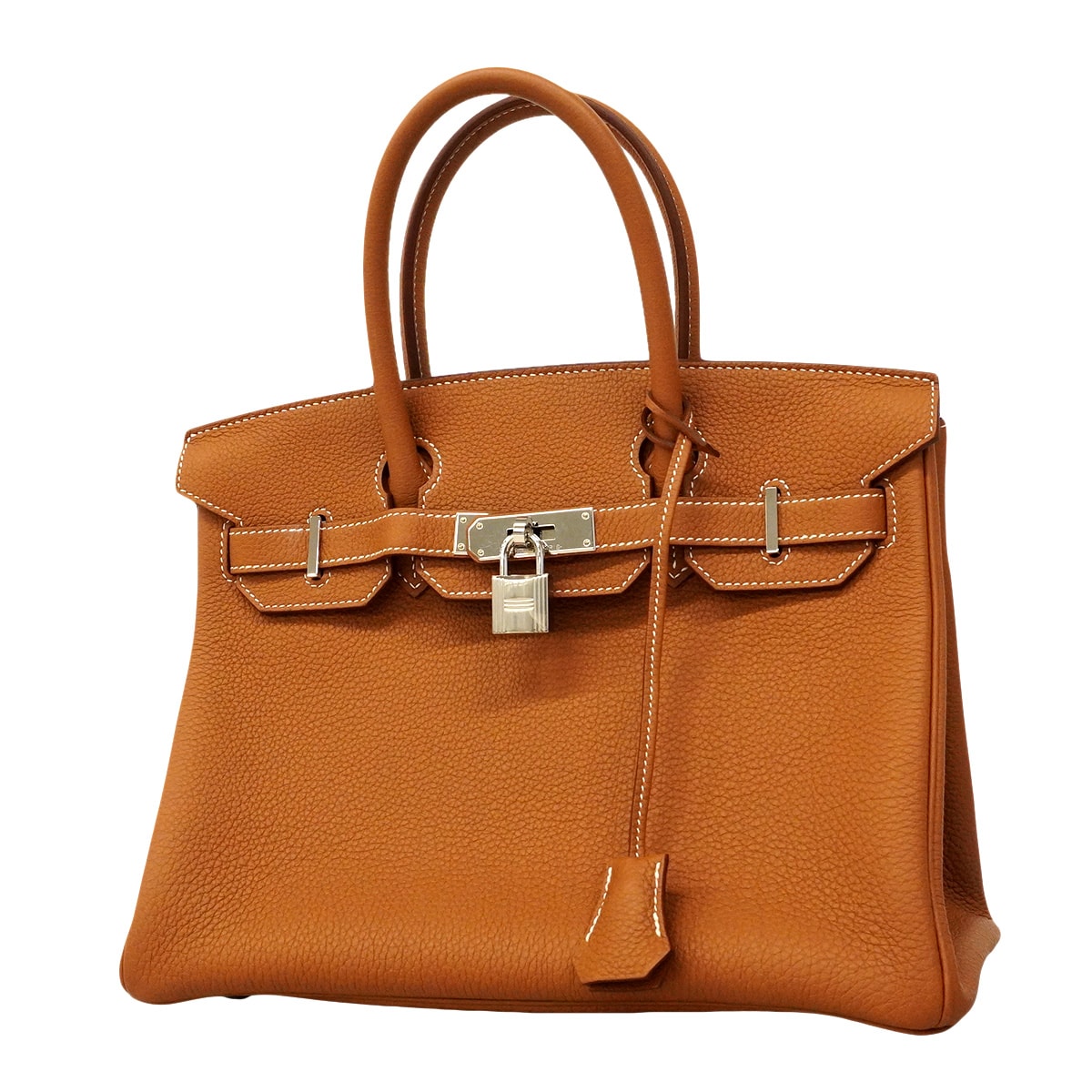★SALE【6hc1523-g】エルメス ハンドバッグ バーキン30 トゴ ゴールド シルバー金具 K刻印【中古】レディース
