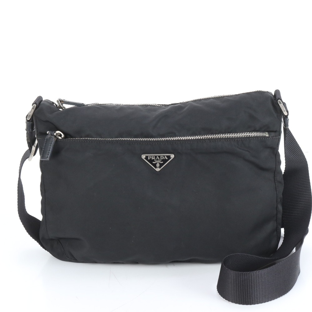 ■極美品 プラダ テスート ナイロン三角 トライアングル ロゴ