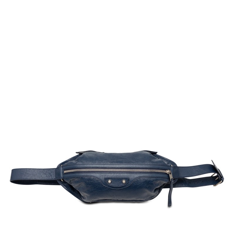 バレンシアガ クラシック ネオリフト ボディバッグ ベルトバッグ ウエストバッグ 542013 ブルー レザー メンズ BALENCIAGA 【中古】