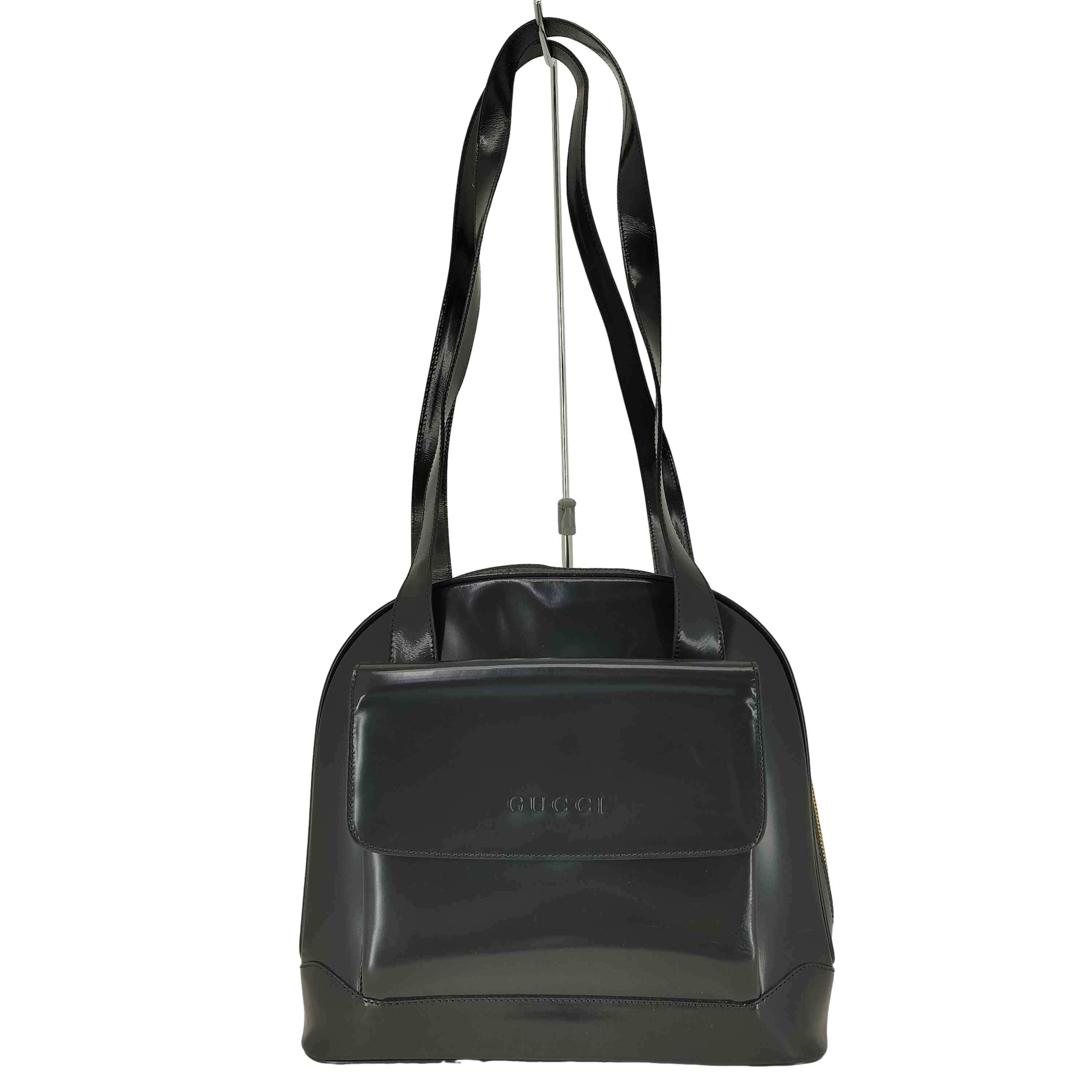バンブージップ パテントレザー ショルダーバッグ  bamboo zip patent leather shoulder bag【1143858608048】