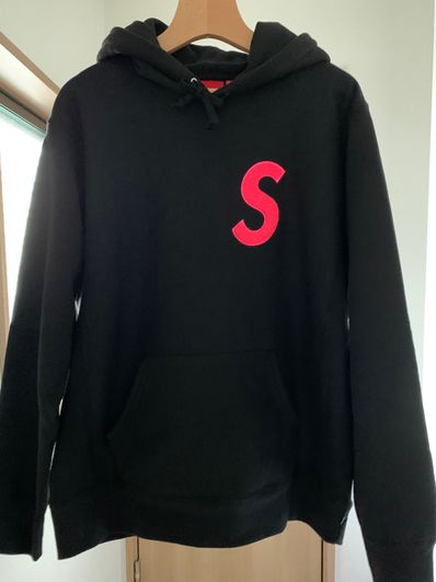Supreme S Logo Hooded Sweatshirt "Black" (19FW)