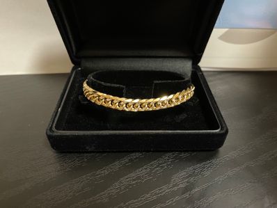 K18ブレスレット ダイヤ付