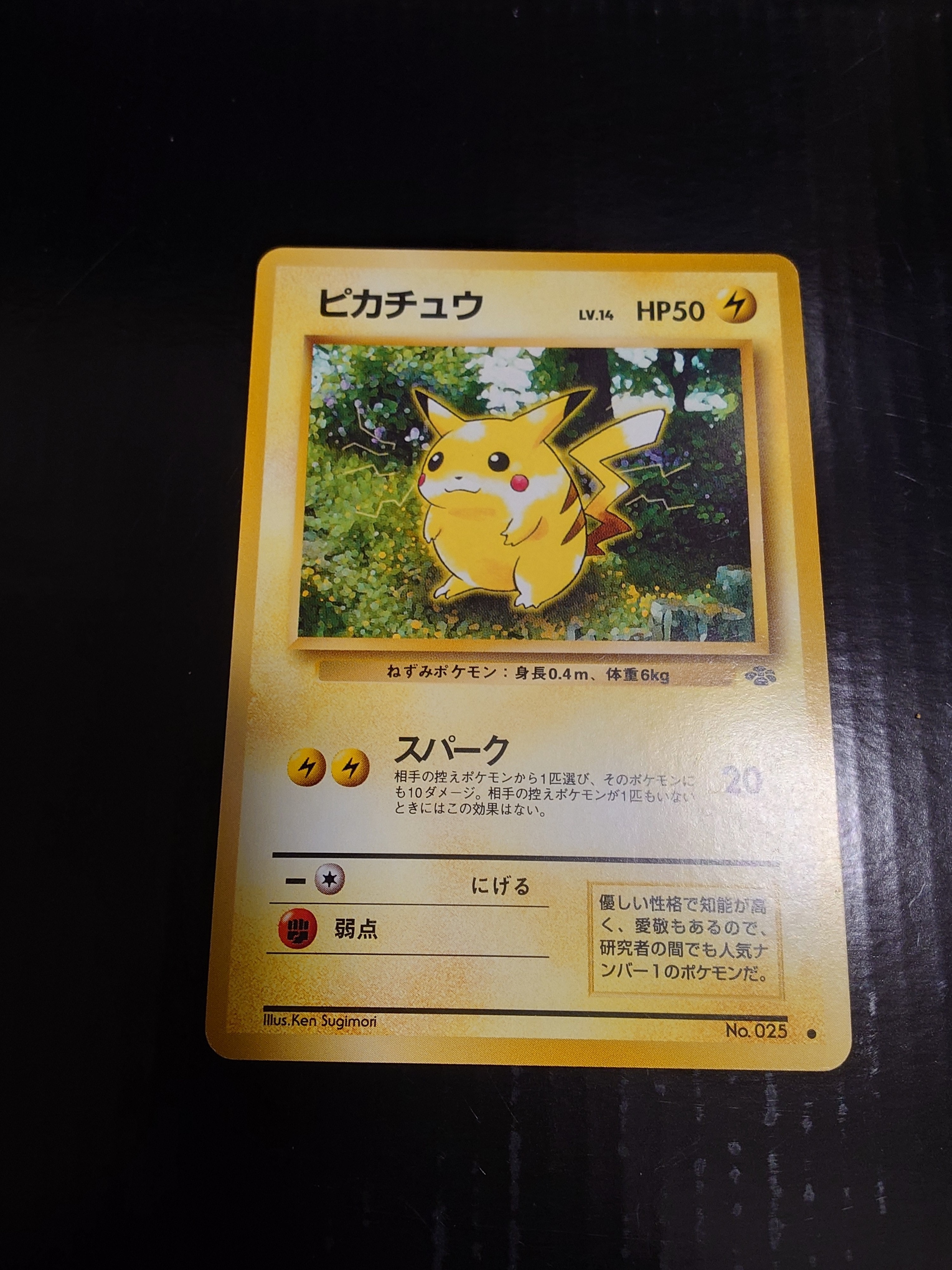 状態D】ピカチュウ ○ : 旧裏 [PMCG2 No.025](拡張パック「ポケモン