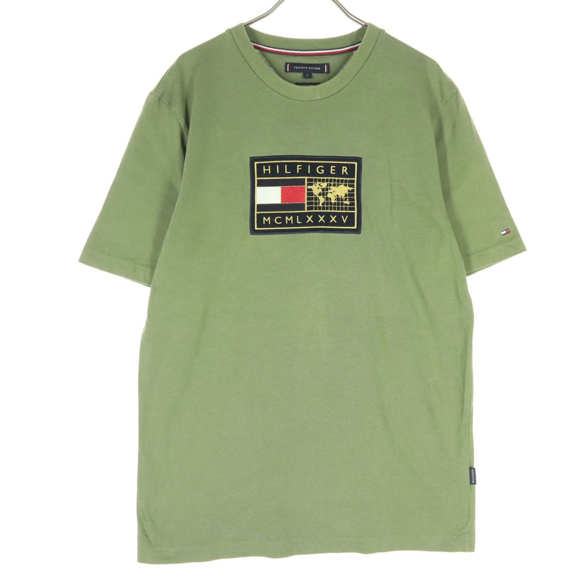TOMMY HILFIGER トミーヒルフィガー 半袖 Tシャツ M グリーン