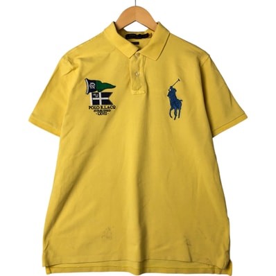 古着 ラルフローレン Ralph Lauren POLO RALPH LAUREN CUSTOM SLIM FIT ビックポニー 半袖 ポロシャツ メンズXL相当/eaa551547