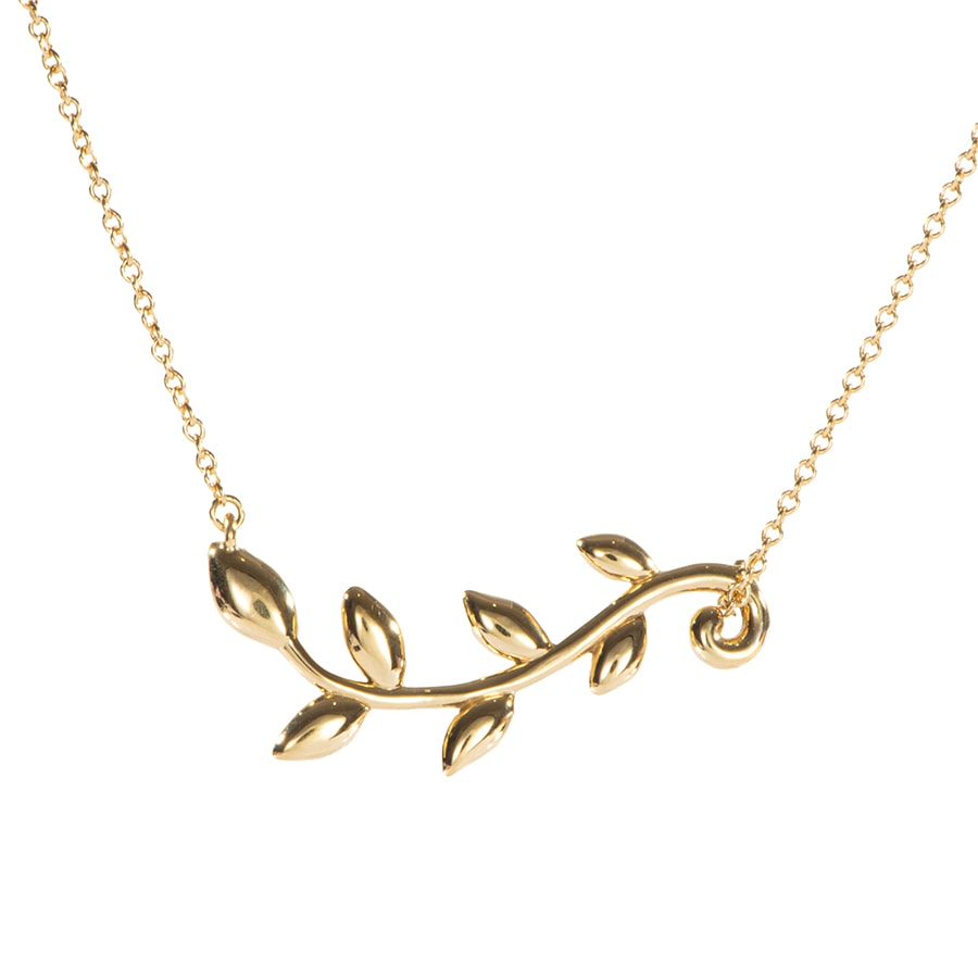 TIFFANY&Co. ティファニー パロマ・ピカソ オリーブ リーフ ヴァイン ペンダント ネックレス ゴールド【中古】