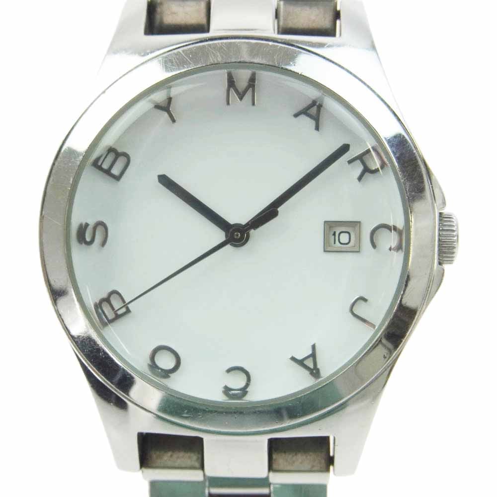MARC BY MARC JACOBS マークバイマークジェイコブス 時計 MBM3036 クォーツ シルバー ウォッチ 腕時計 シルバー系【中古】