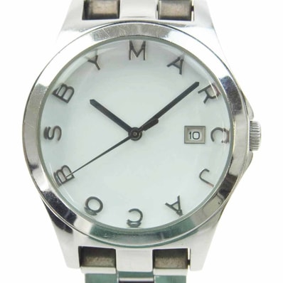 MARC BY MARC JACOBS マークバイマークジェイコブス 時計 MBM3036 クォーツ シルバー ウォッチ 腕時計 シルバー系【中古】