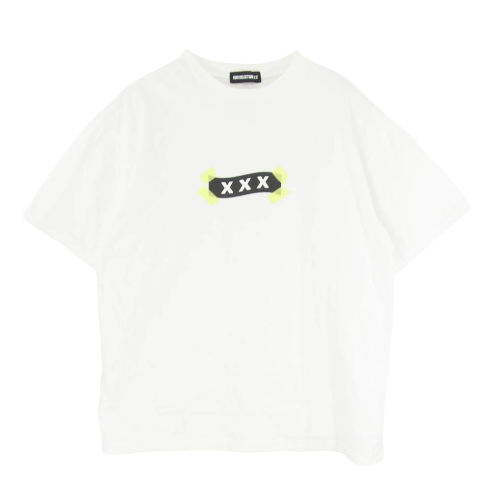 GOD SELECTION XXX ゴッドセレクション 25SS GX-S25-ST-03 ボックス ロゴ プリント Tシャツ 半袖 カットソー ホワイト系 XL【中古】