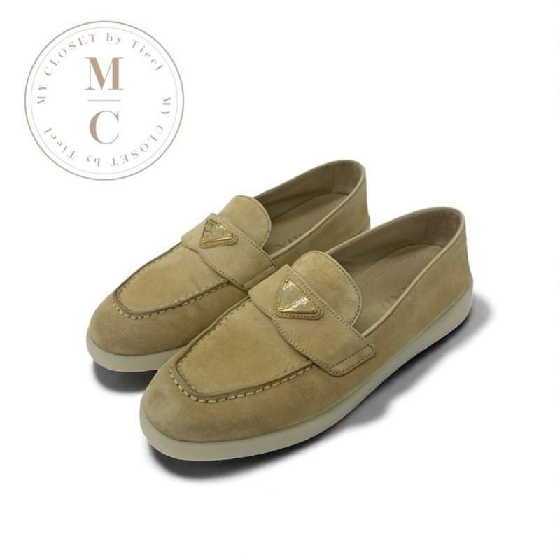 C (やや傷や汚れあり)】プラダ PRADA ローファー 革靴 靴 シューズ