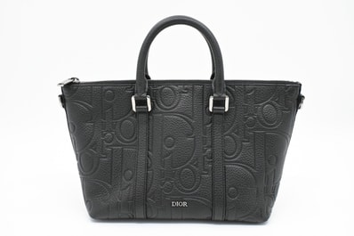 ディオール ウィークエンダー 25 ハンドバッグ レザー ブラック