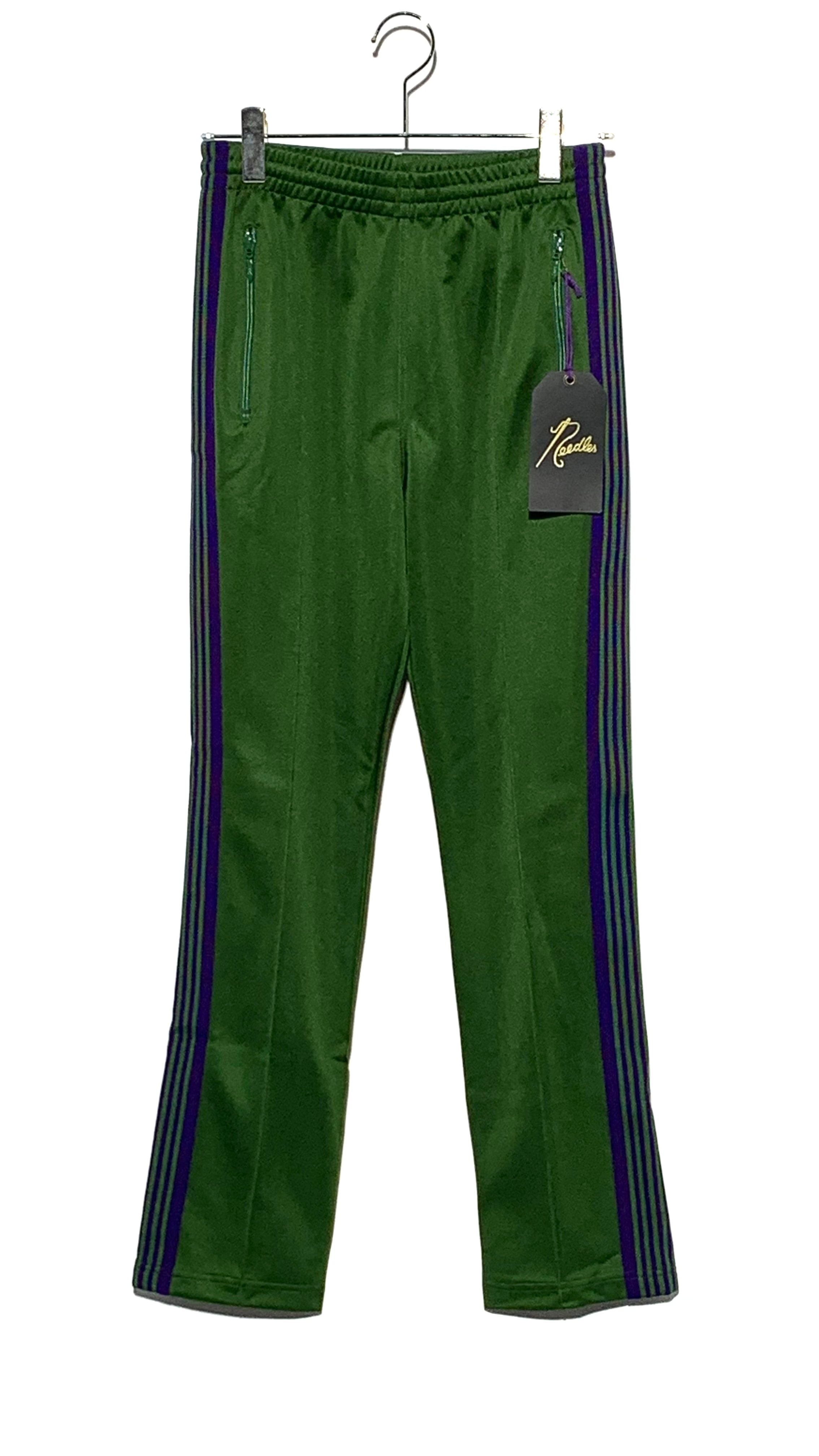 ニードルズ ナロー トラック パンツ - ポリ スムーズ "アイビー グリーン"