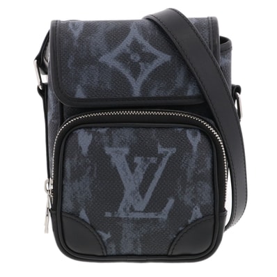LOUIS VUITTON ルイ・ヴィトン アマゾン メッセンジャー ショルダーバッグ M45650 モノグラム ブラック メンズ【中古】