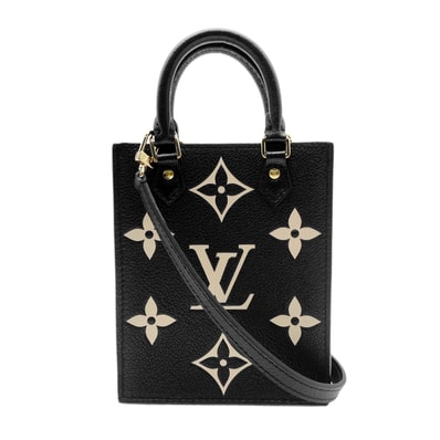LOUIS VUITTON ルイ・ヴィトン プティットサックプラ 2WAY ショルダーバッグ
ミニトート モノグラム アンプラント M57937 レザー メタル ブラック レディース
【中古】