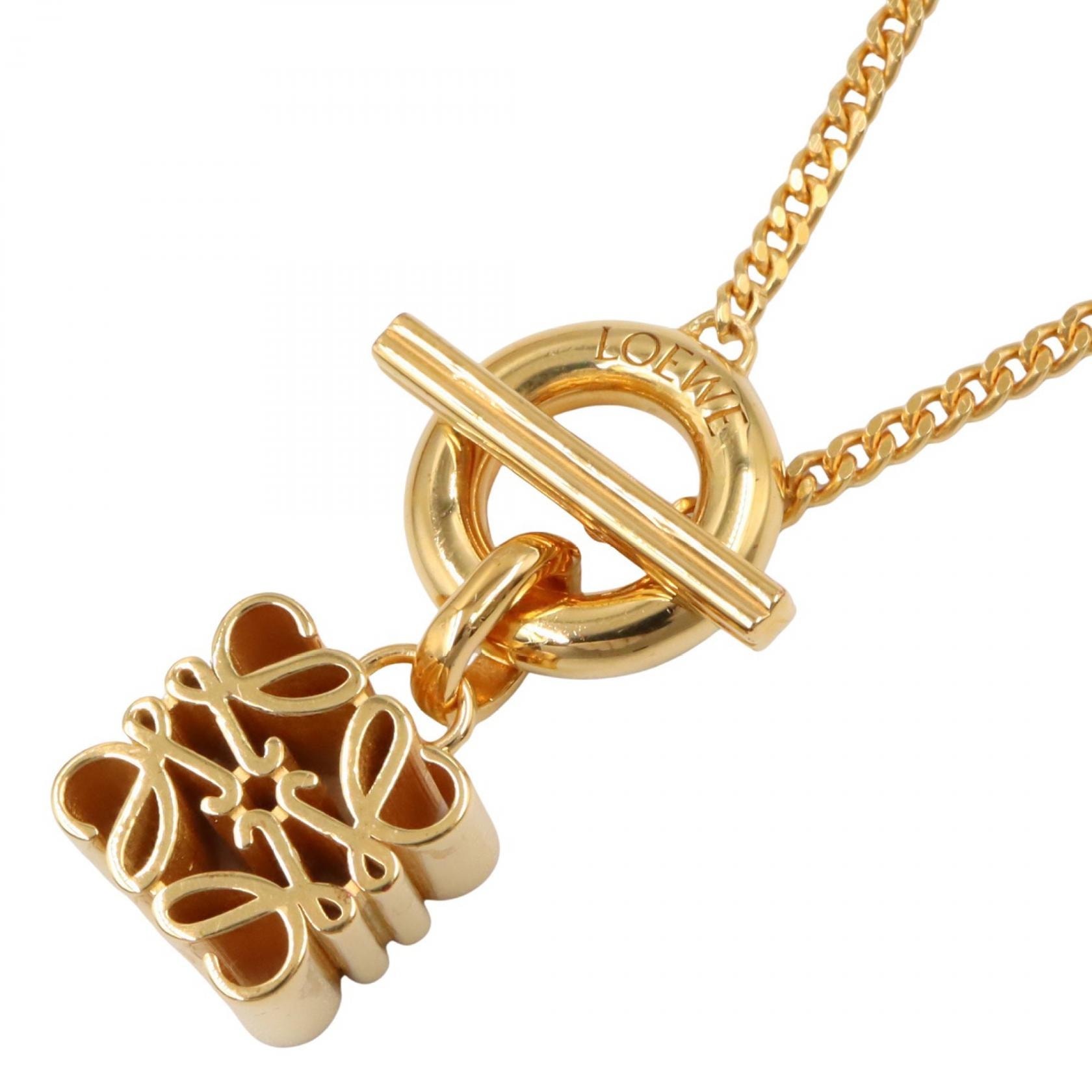 ロエベ LOEWE ネックレス ネックレス ジュエリー シルバー925 レディース ゴールド系 J821241X088130 【新品】