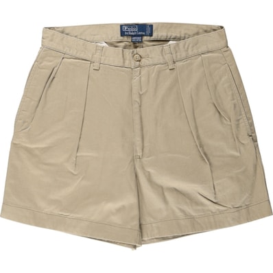 古着 ラルフローレン Ralph Lauren POLO by Ralph Lauren ANDREW SHORT ツータック チノショーツ ショートパンツ メンズw31相当/eaa672112