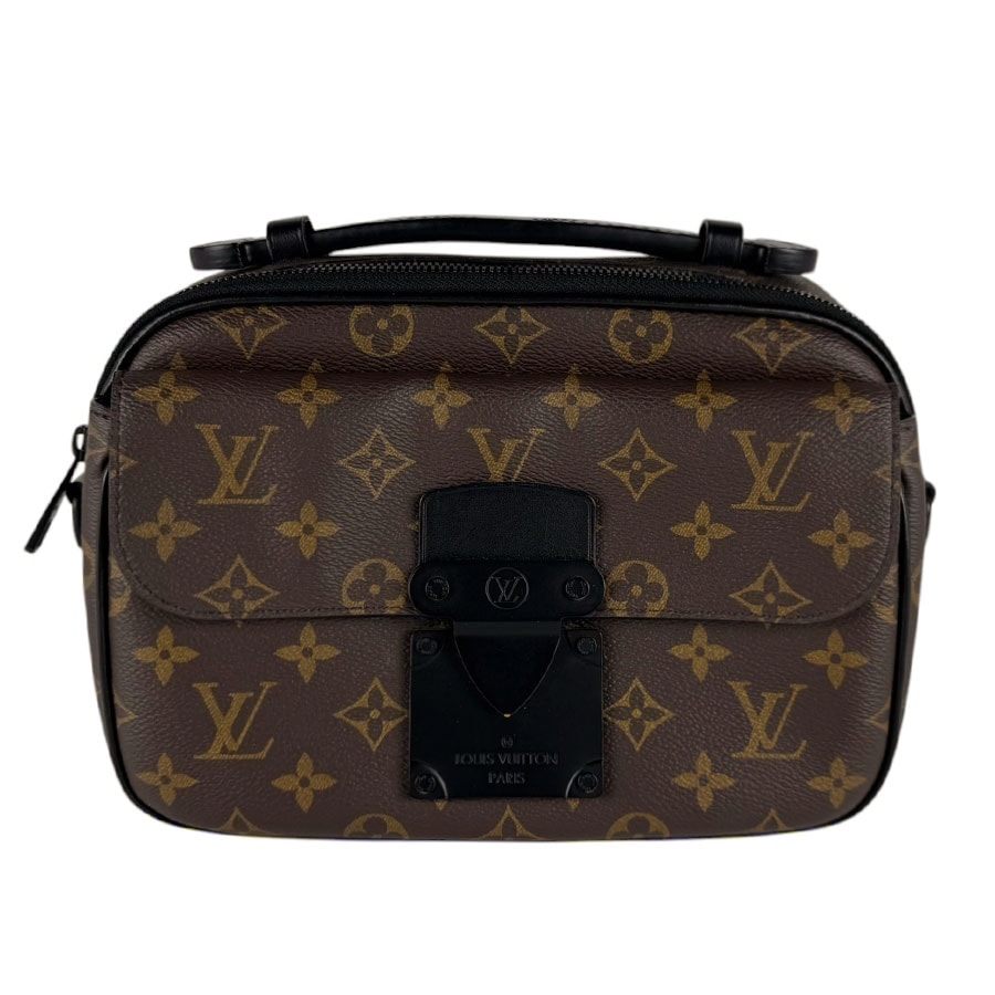 ルイ ヴィトン LOUIS VUITTON ショルダーバッグ モノグラムマカサー モノグラム Sロック メッセンジャー モノグラムキャンバス ブラウン/ブラック メンズ M45806【中古】 z10612