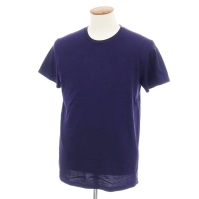 【中古】ジルサンダー JIL SANDER コットン クルーネック 半袖Tシャツ パープル【サイズM】【メンズ】