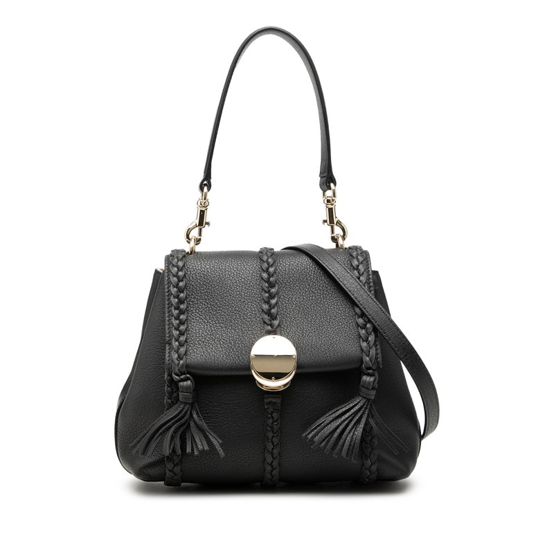 クロエ PENELOPE ペネロペ ハンドバッグ ショルダーバッグ 2WAY ブラック レザー レディース Chloe 【中古】