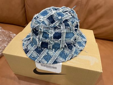 Supreme Frayed Patchwork Denim Crusher "Washed Blue"