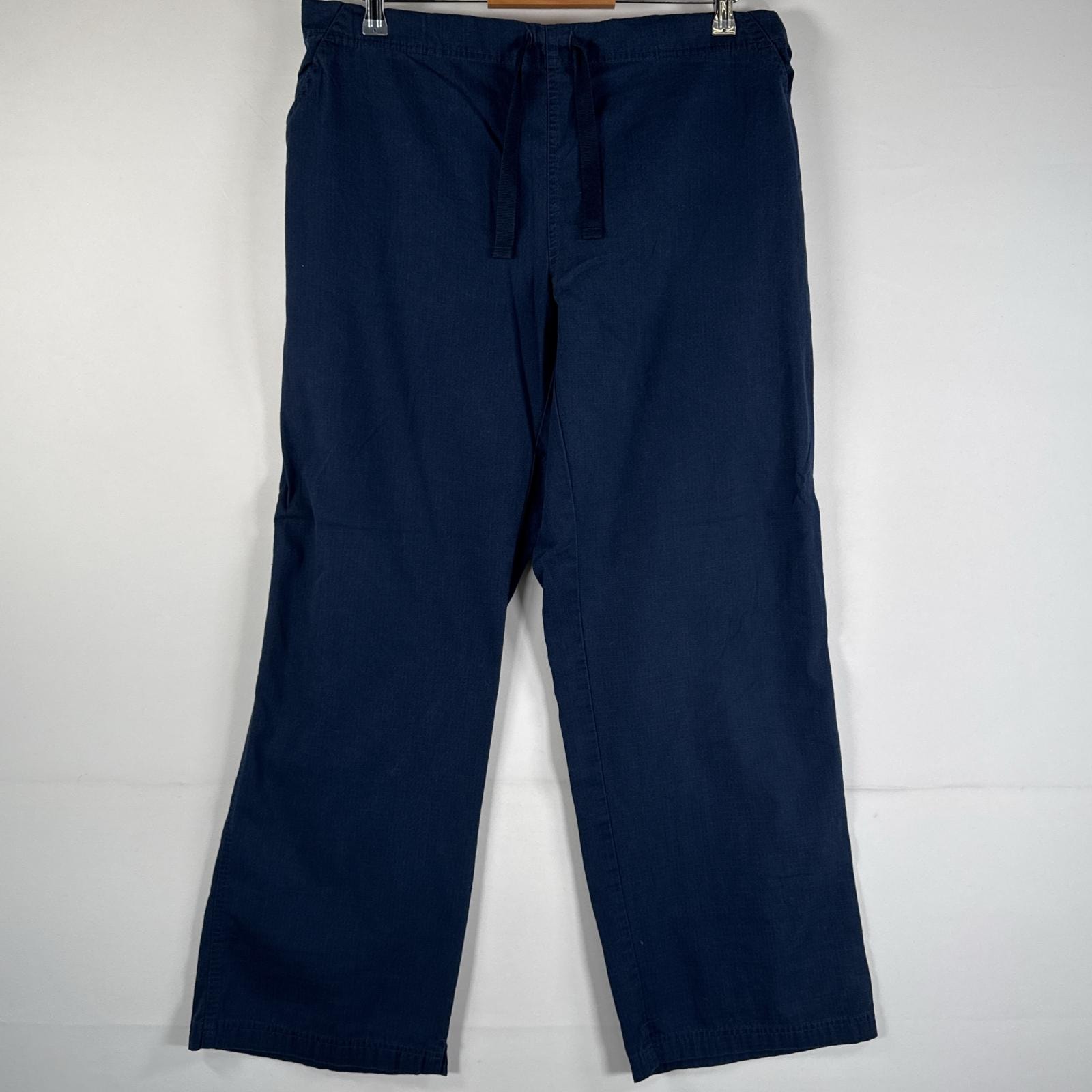 古着 カーハート Carhartt ワークパンツ イージーパンツ コットン 作業着 ワンポイント ロゴ ストレート 大きいサイズ  regular L  ネイビー メンズ