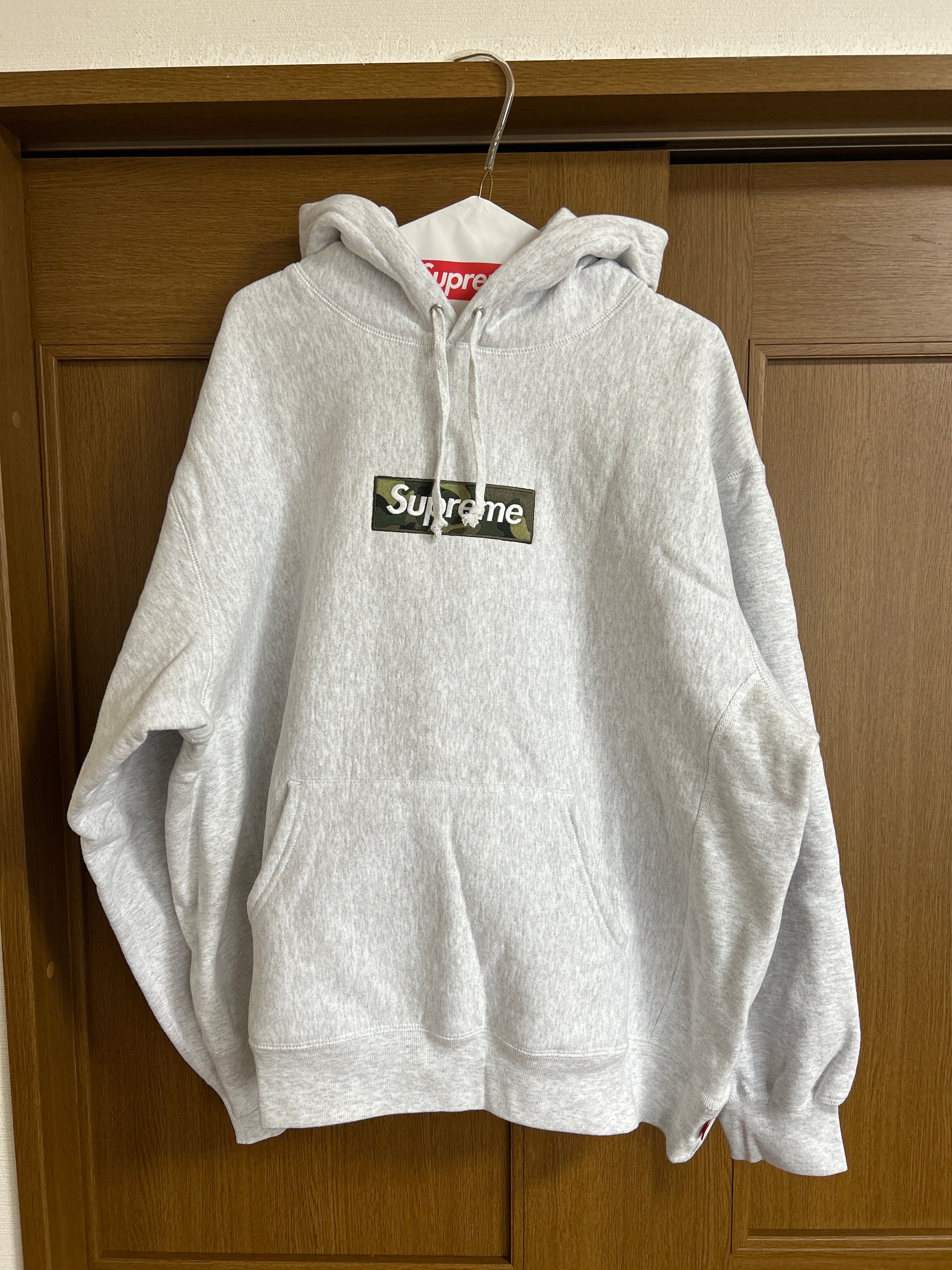 Supreme Box Logo Hooded Sweatshirt "Ash Grey" (23FW)