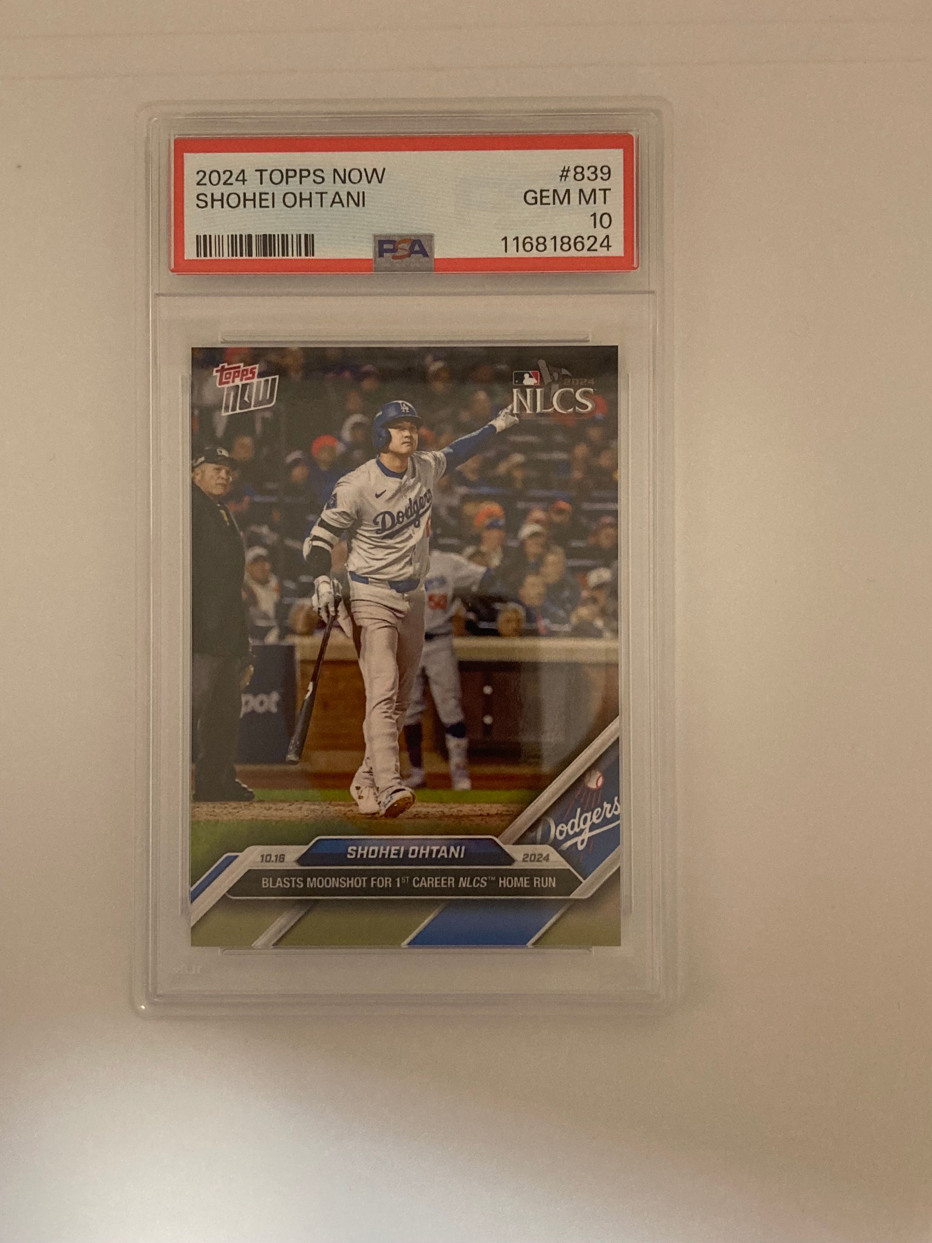 PSA10】大谷翔平 [839](2024 MLB トップスナウカード) 1枚の中古
