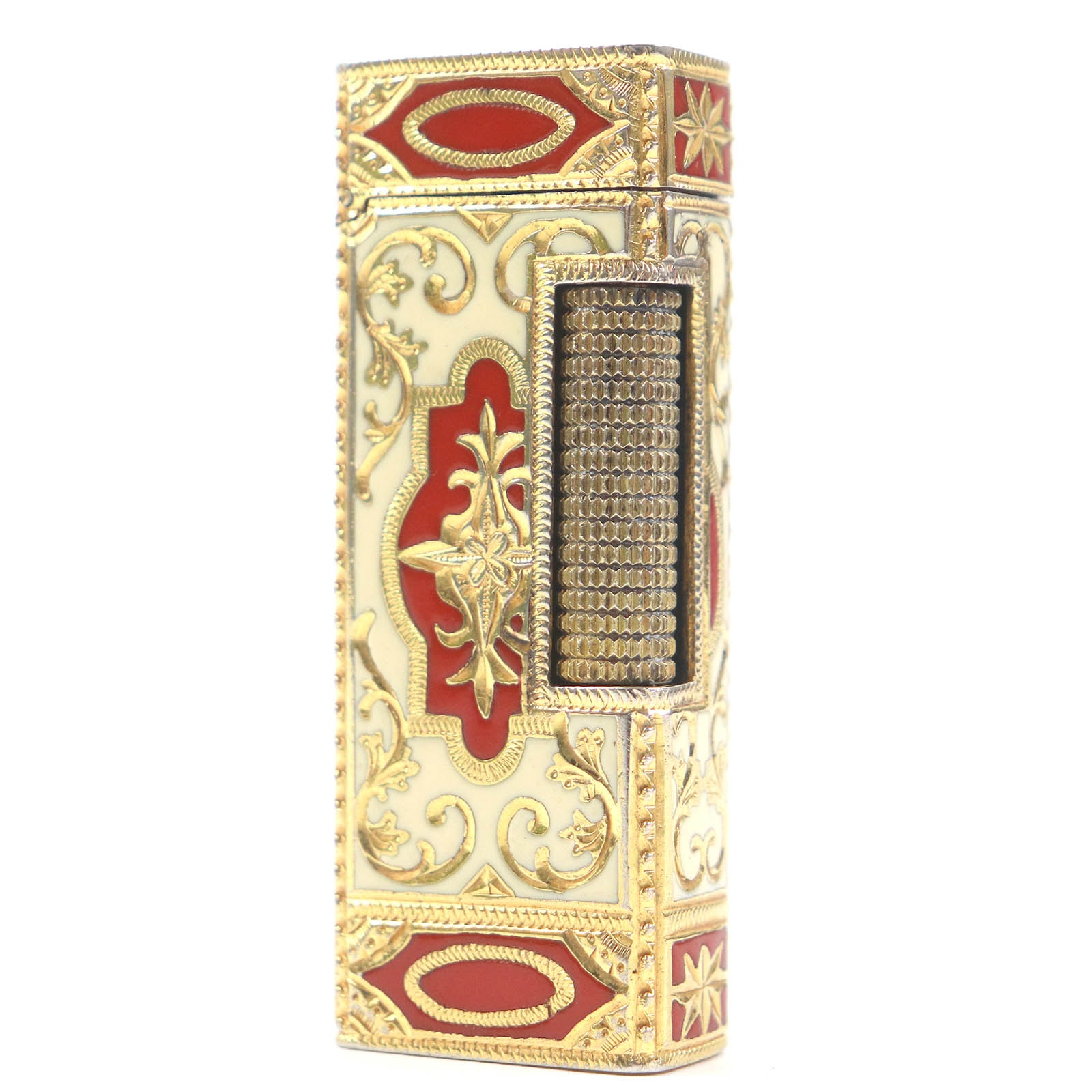 美品 ダンヒル
ライター ホワイト レッド ゴールド メンズ