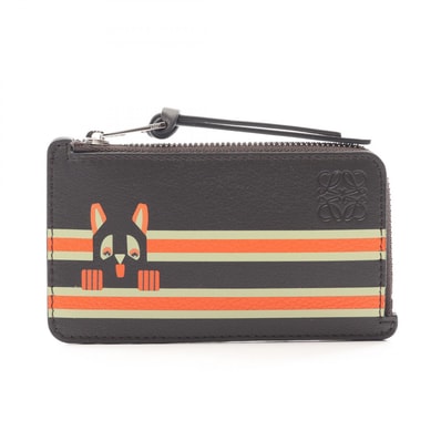 ロエベ LOEWE フューチャリスト キャット コインカードホルダー コインケース カードケース アクセサリー レザー レディース ブラウン系 / マルチカラー C643Z40XAA 【新品】