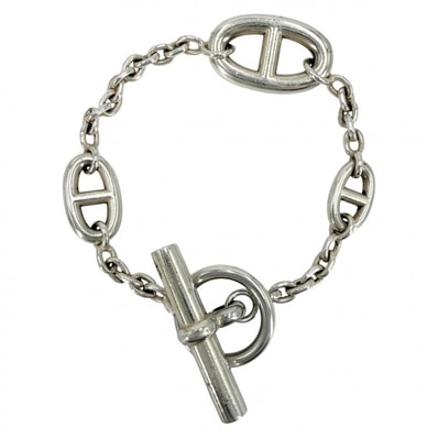 HERMES エルメス ブレスレット シェーヌダンクル ファランドールST アクセサリー ジュエリー メンズ レディース シルバー925 ユニセックス 約25.8g【中古品】