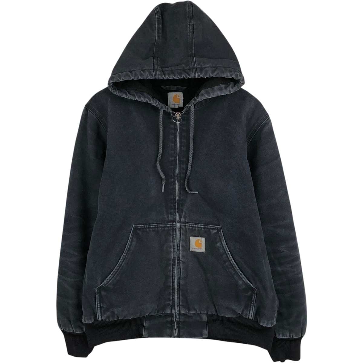 古着 カーハート Carhartt アクティブジャケット 中綿入り ダックフルジップパーカー メンズL相当/eaa629378
