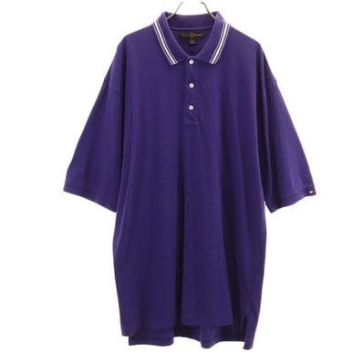 TOMMY HILFIGER トミーヒルフィガー 半袖 ポロシャツ XL パープル GOLF