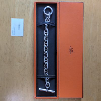Hermes Chaine D'ancre TGM Bracelet "Silver"