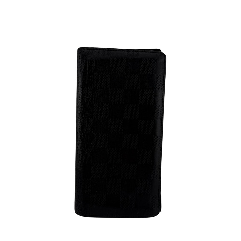 ルイヴィトン LOUIS VUITTON 長財布 ダミエアンフィニ ポルトフォイユブラザ N63010 ブラック