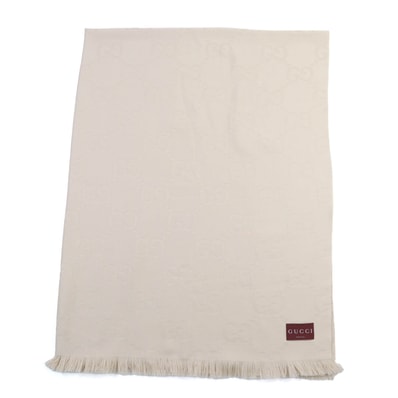 極美品 グッチ
ショール ベージュ レディース 135×180cm 795551