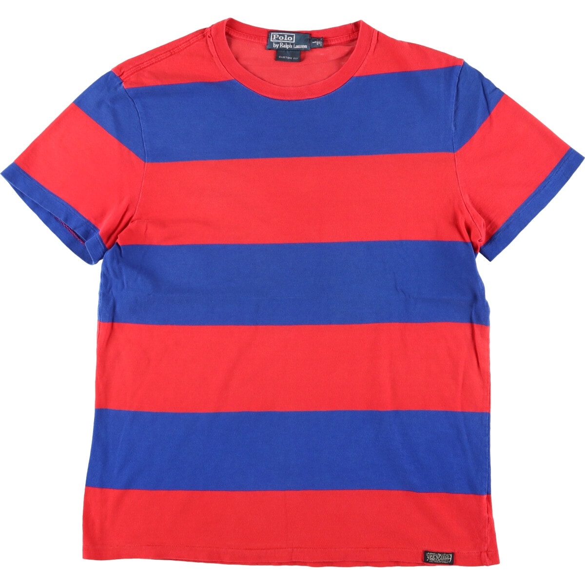 古着 ラルフローレン Ralph Lauren POLO by Ralph Lauren CUSTOM FIT 半袖 ボーダーTシャツ メンズL相当/eaa559433