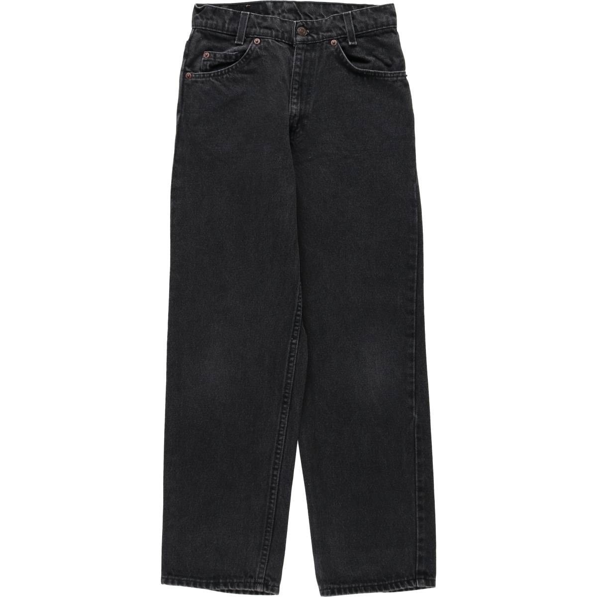 古着 90年代 リーバイス Levi's 40750-4159 RELAXED FIT オレンジタブ ブラックデニム テーパードデニムパンツ USA製 レディースM(w26)相当 ヴィンテージ/eaa618929