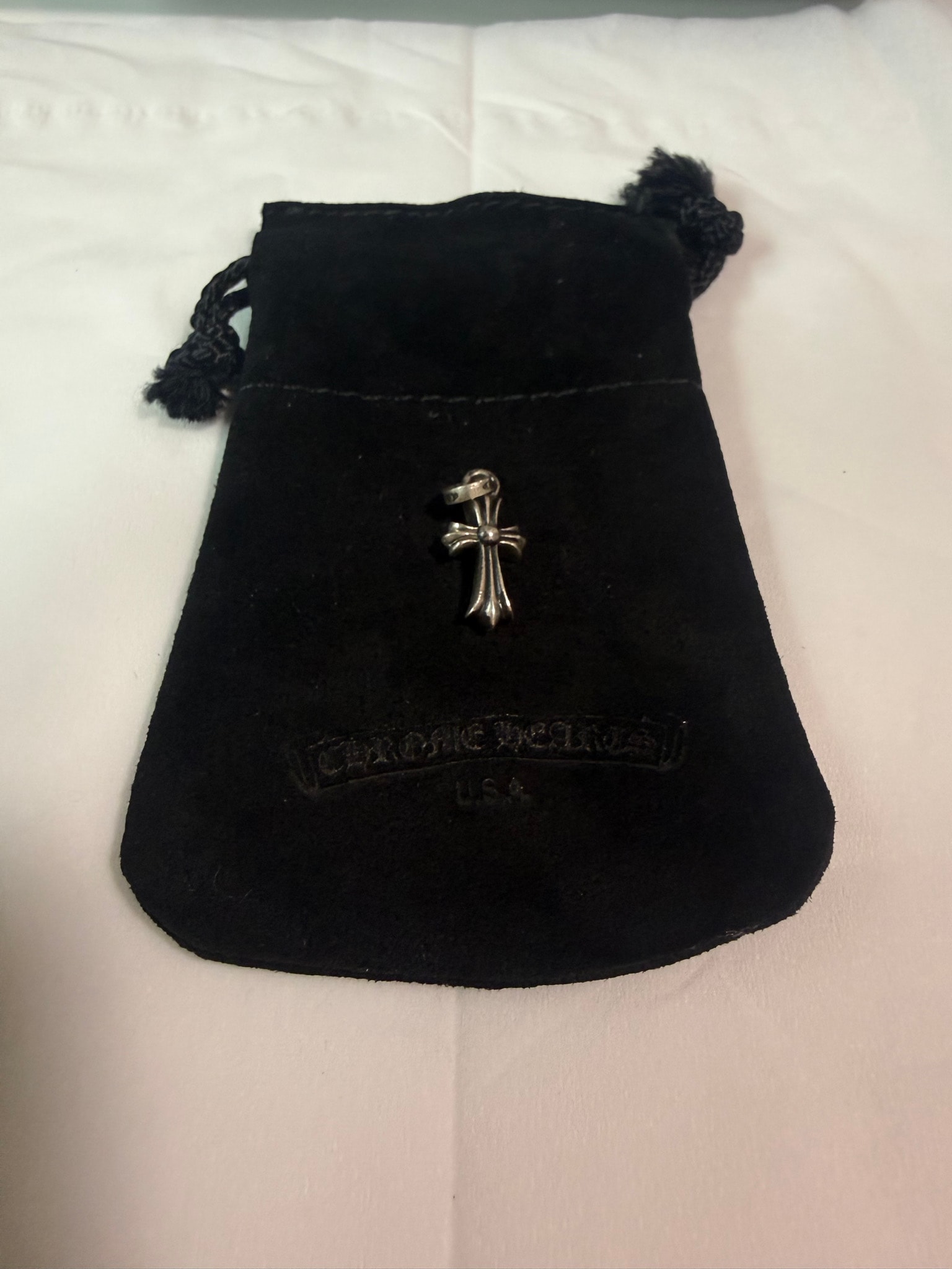 Chrome Hearts Cross Baby Fat Charm "Silver"