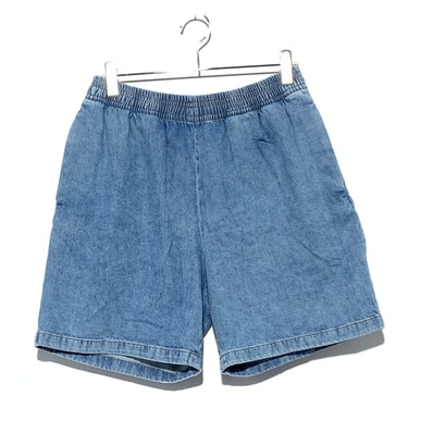 Acne Studios Washed Drawstring Denim Shorts Indigo