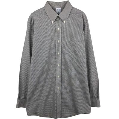 古着 ブルックスブラザーズ Brooks Brothers Est.1818 REGENT 長袖 ボタンダウンチェックシャツ メンズXL相当/eaa636016