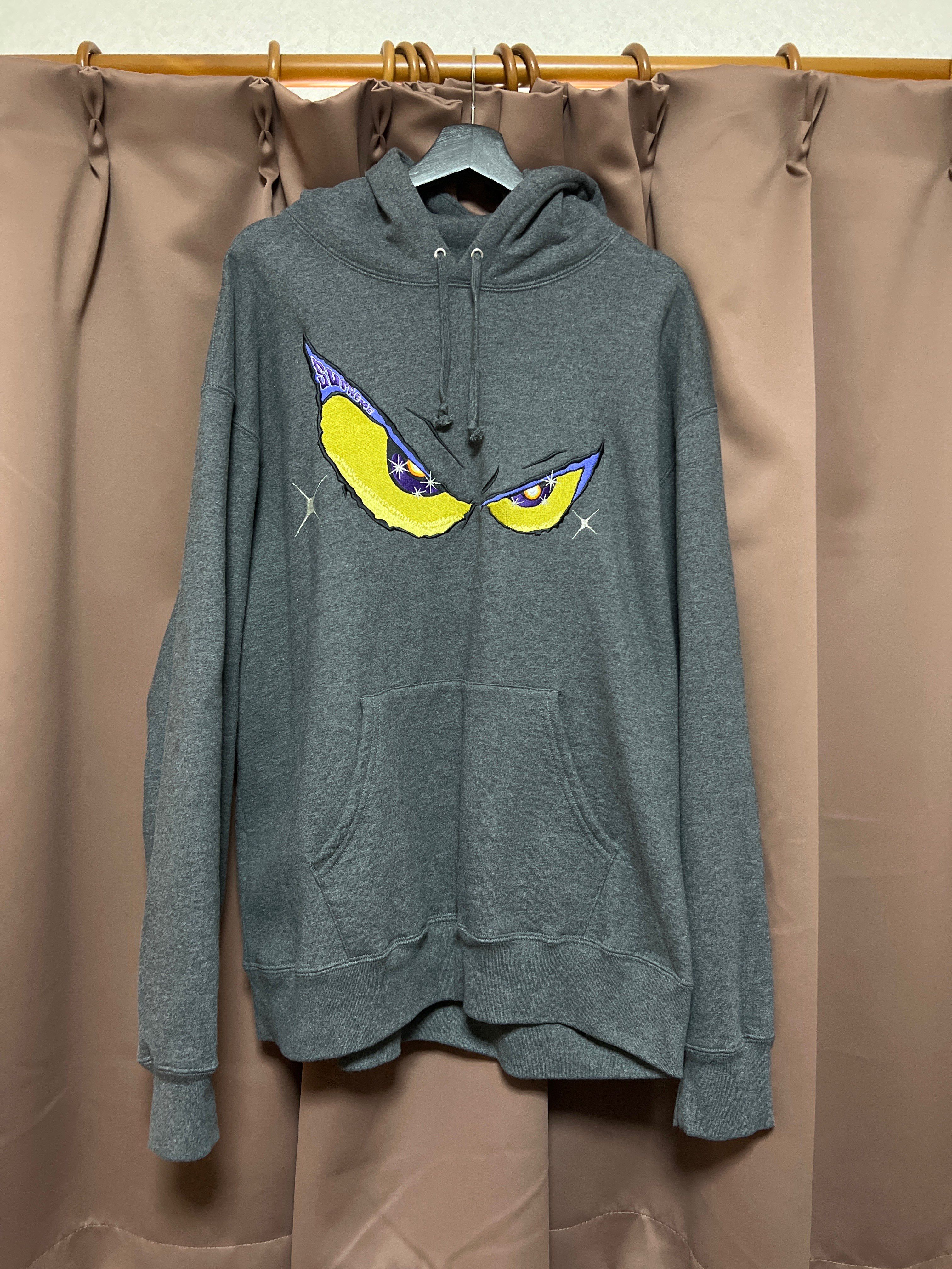 Supreme Eyes Hooded Sweatshirt "Charcoal"