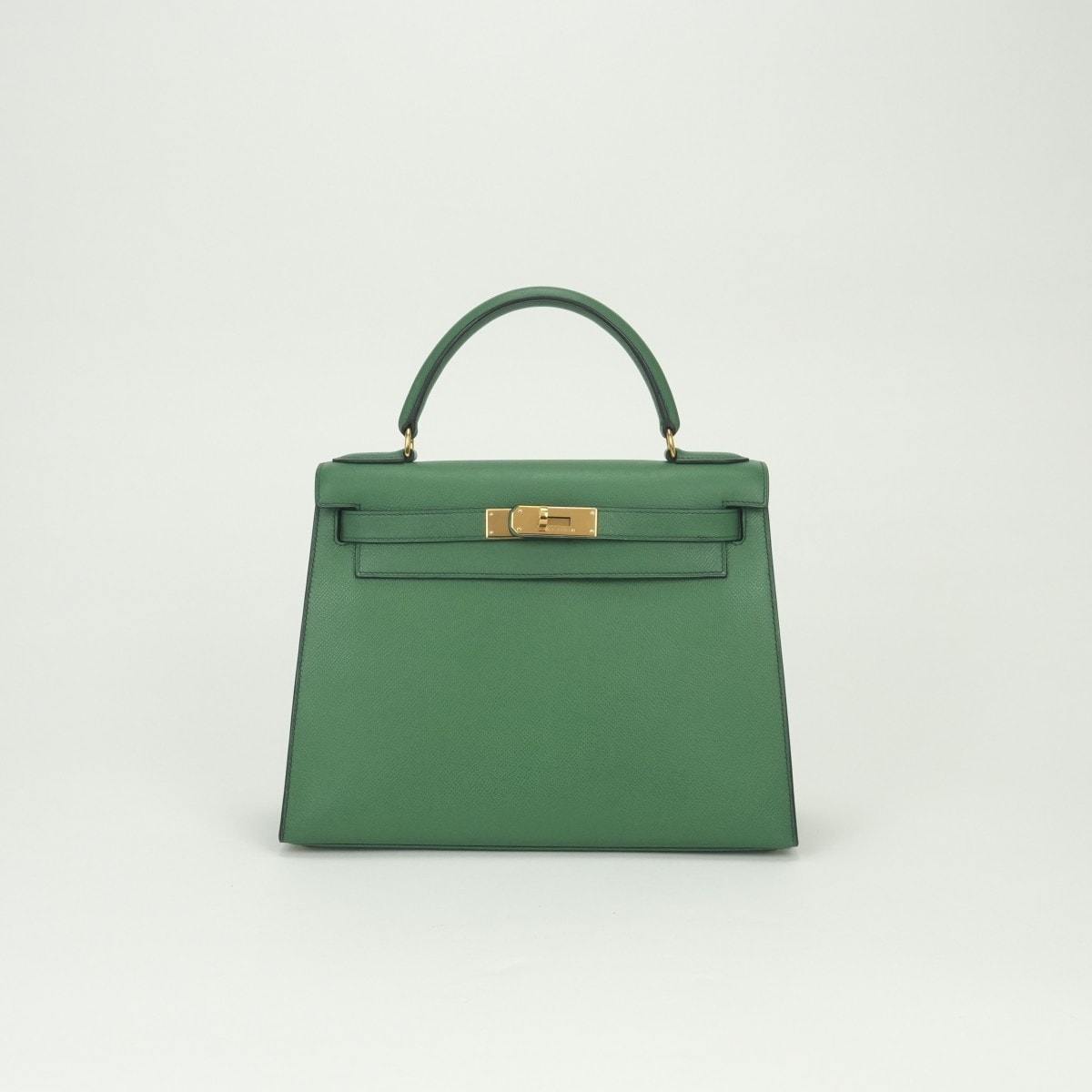 エルメス HERMES ケリー28 ケリー 28 バッグ トートバッグ クシュベル グリーン Green 緑 ゴールド金具 ハンドバッグ 外縫い